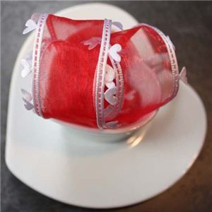 Valentine Ribbon - 40mm Heart Edge